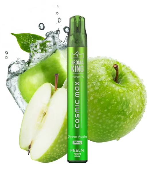 Одноразка Aroma King Cosmic Max 999 Green Apple (Зелене Яблуко)