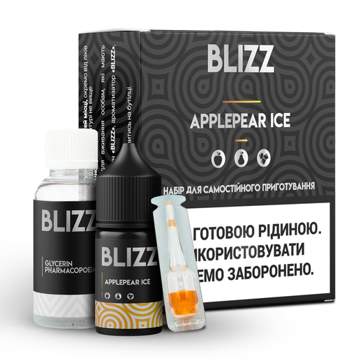 Набір сольової рідини Blizz 30 мл 25 мг Salt ApplePear Ice (Яблуко Груша Лід)