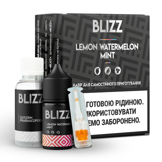 Набір сольової рідини Blizz 30 мл 25 мг Salt Lemon Watermelon (Лимон Кавун)