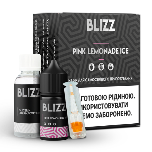 Набор солевой жидкости Blizz 30 мл 25 мг Salt Pink Lemonade Ice (Розовый лимонад Лед)