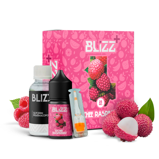 Набор солевой жидкости Blizz Plus 30 мл 25 мг Salt Luchee Raspberry (Личи Малина)