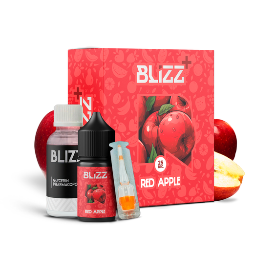 Набор солевой жидкости Blizz Plus 30 мл 25 мг Salt Red Apple (Красное яблоко)