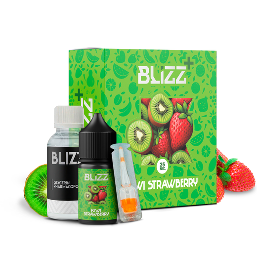 Набір сольової рідини Blizz Plus 30 мл 65 мг Salt Kiwi Strawberry (Ківі Полуниця)