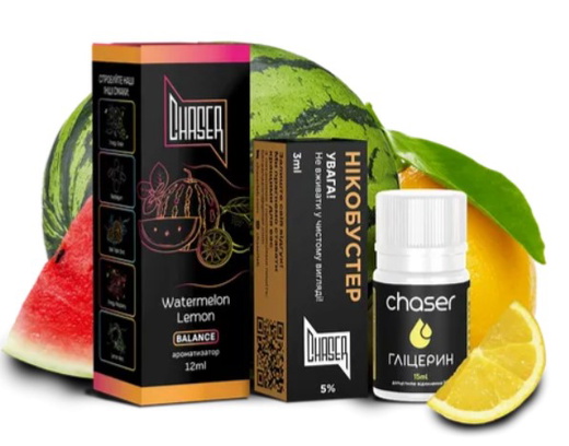 Набор Chaser Black 30 мл Watermelon Lemon (Арбуз Лимон)