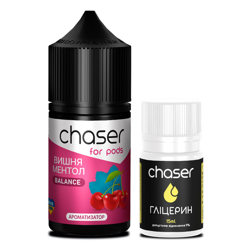 Набор Chaser For Pods без никотина Cherry Mint (Вишня Мята) 30мл