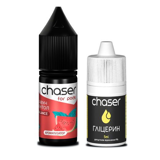 Набір Chaser For Pods без нікотину Watermelon Mint (Кавун М'ята) 10мл