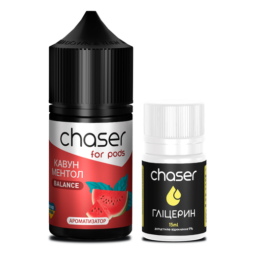 Набор Chaser For Pods без никотина Watermelon Mint (Арбуз Мята) 30мл