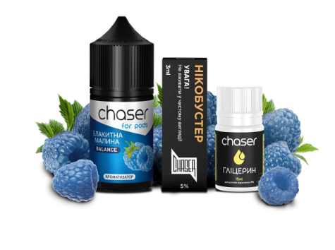 Набор Chaser For Pods Blue Raspberry (Голубая малина) 30мл