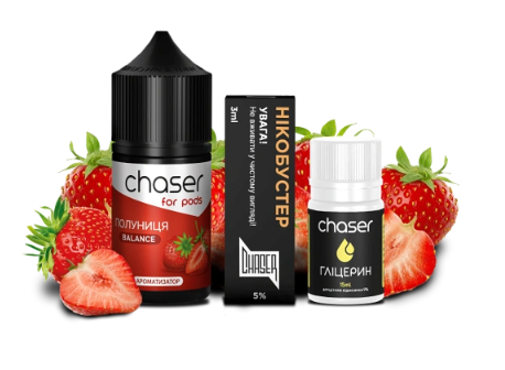 Набор Chaser For Pods Strawberry (Клубника) 30мл