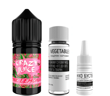 Набор Crazy Juice Pink Lemonade (Розовый Лимонад) 30мл 65мг