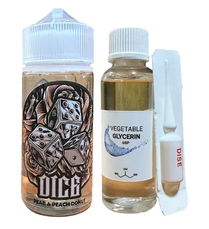 Набор Dice Organic Pear & Peach Donut ( Груша Персик Пончик) 100 мл 3 мг