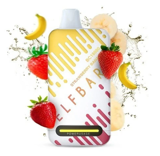 Одноразка Elf Bar BC18000 Strawberry Banana (Полуниця Банан)