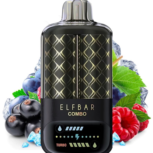 Одноразка ELF BAR Combo 20000-25000 Blackcurrant Raspberry & Grape (Черная смородина Малина и Виноград)