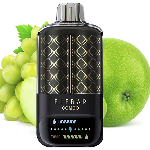 Одноразка ELF BAR Combo 20000-25000 Green Apple & Grape (Зеленое яблоко и Виноград)