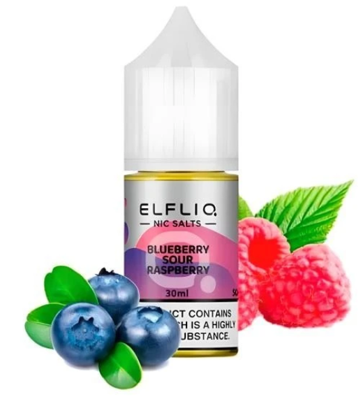 Рідина Elf Bar Elf Liq 30 мл 50 мг Blueberry Sour Raspberry (Лохина Кисла Малина)