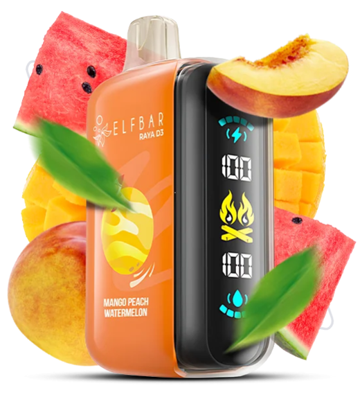 Одноразка ELF BAR RAYA D3 25 000 Mango Peach (Манго персик)