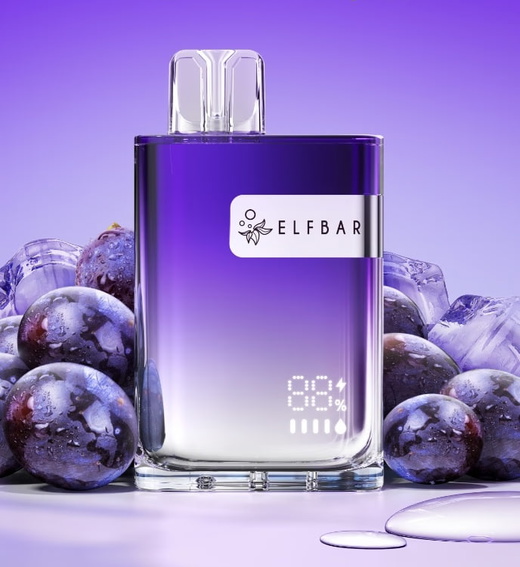 Одноразка Elf Bar CR8000 Grape Ice (Холодний виноград)