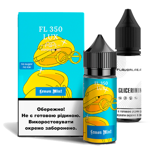 Набор Flavorlab FL350 LUX без никотина (Лимон Мята) 30мл