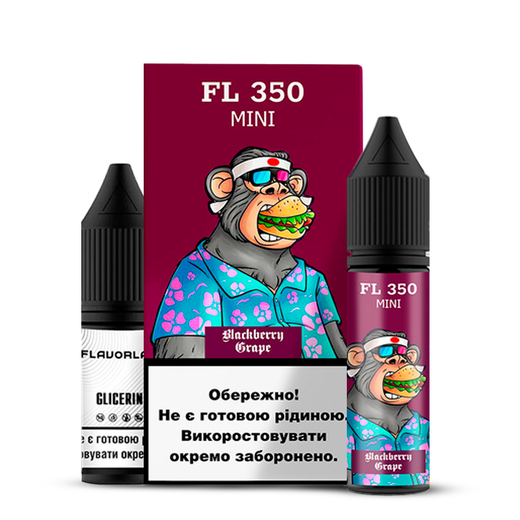 Набір Flavorlab FL350 mini без нікотину Blackberry Grape (Ожина виноград) 15 мл