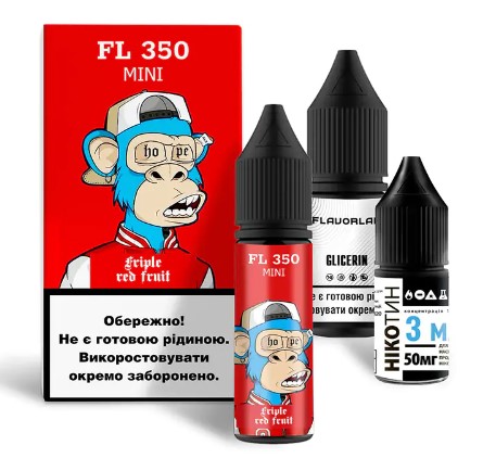 Набір Flavorlab FL350 mini Triple red fruit (Кавун вишня полуниця) 15 мл