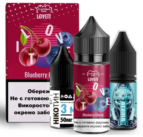 Набор Flavorlab Love IT Blueberry Cherry (Черника Вишня) 30мл 25мг