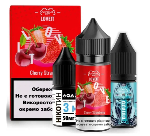 Набор Flavorlab Love IT Cherry Strawberry (Вишня Клубника) 30мл 50мг