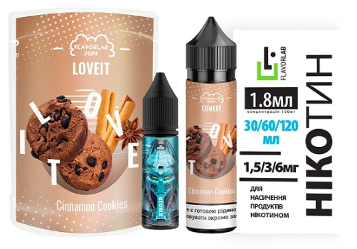 Набор Flavorlab Love IT Органика Cinnamon Cookies (Печенье с корицей) 60мл 3мг