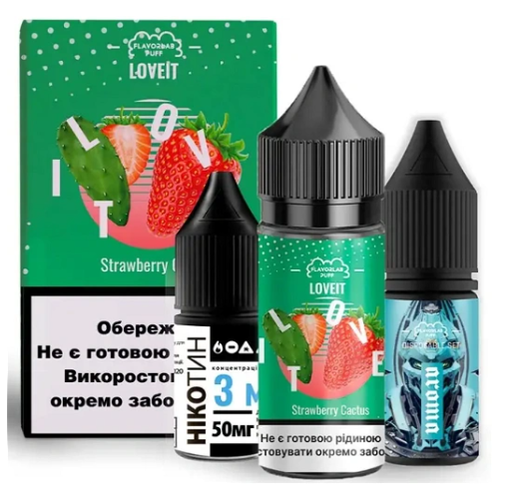 Набор Flavorlab Love IT Strawberry Cactus (Клубника Кактус) 30мл 50мг