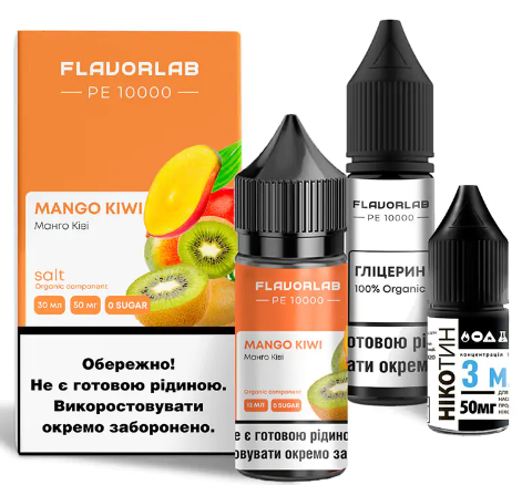 Набір Flavorlab РЕ 10000 Mango Kiwi (Манго Ківі) 30мл