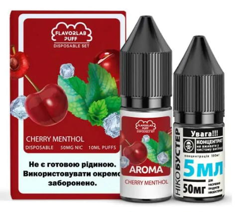 Набор Flavorlab Puff (Вишня ментол) 10 мл 50 мг