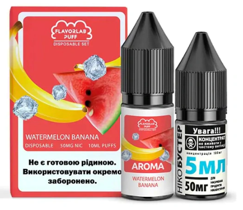 Набор Flavorlab Puff (Арбуз Банан) 10 мл 50 мг