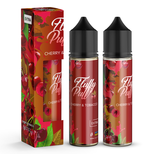 Набір сольової рідини Fluffy Puff Cherry Tobacco (Вишня Тютюн) 60 мл 50 мг