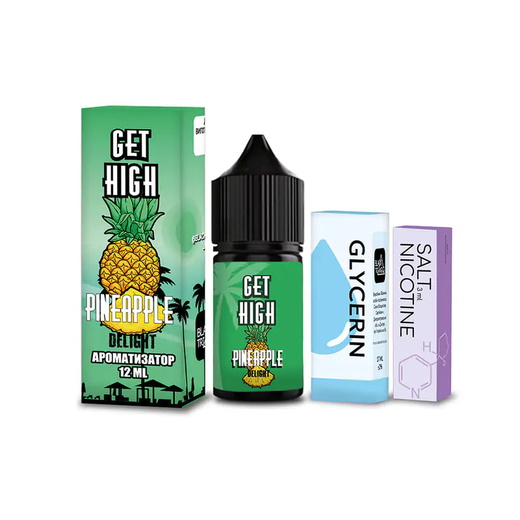 Набор солевой жидкости Get High Pineapple Delight (Ананас Лед) 30 мл 30 мг