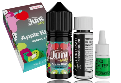 Набор Juni Mix HYBRID Apple Kiwi (Яблоко Киви) 30мл 65 мг