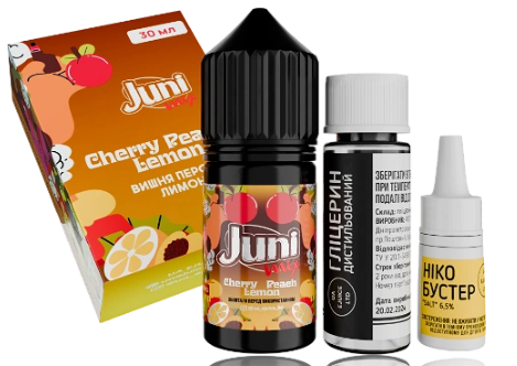 Набір Juni Mix HYBRID Cherry Peach Lemon (Вишня Персик Лимон) 30мл 65мг