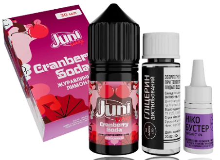 Набір Juni Mix HYBRID Cranberry Soda (Ожина Сода) 30мл 50мг