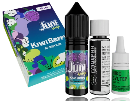 Набор Juni Mix HYBRID Kiwi Berry (Киви Ягоды) 15мл 65мг