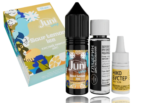 Набор Juni Mix HYBRID Sour Lemone Ice (Лимон Лед) 15мл 50мг