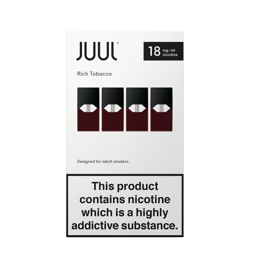 Картриджи Juul Rich Tobacco (Крепкий табак) 18 мг (1.8%)