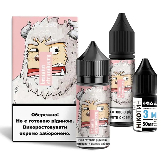 Набор солевой жидкости Flavorlab FL350 Banana Strawberry (Банан Клубника) 30 мл 65 мг