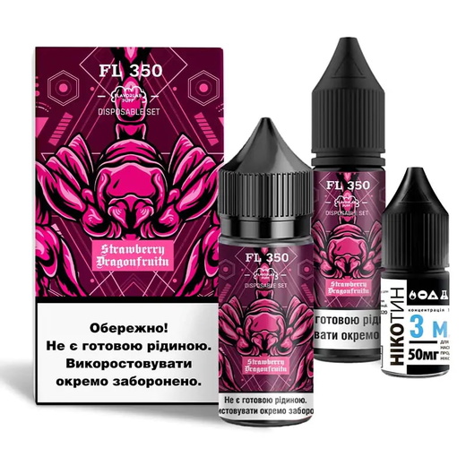 Набор солевой жидкости Flavorlab FL350 Strawberry Dragofruit (Клубника Драгофрукт) 30 мл 65 мг