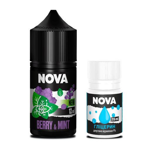 Набор Nova без никотина Berry Mint (Ягоды Мята) 30 мл