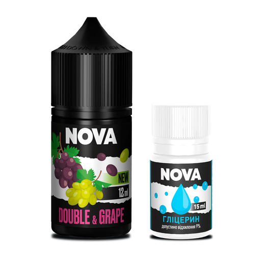 Набор Nova без никотина Double Grape (Двойной Виноград) 30 мл