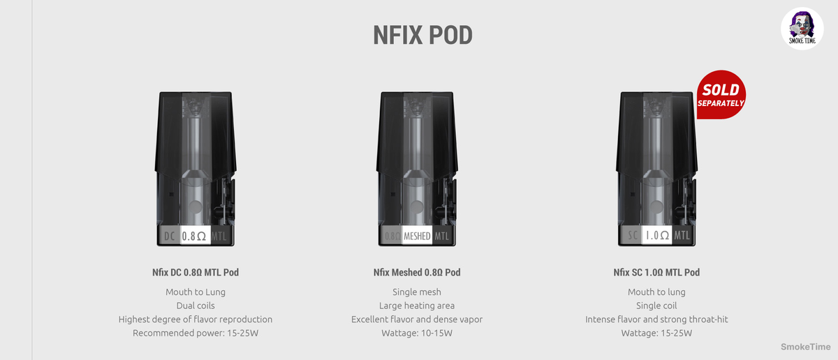 Smok Nfix 25W Pod Kit Cartridge 2