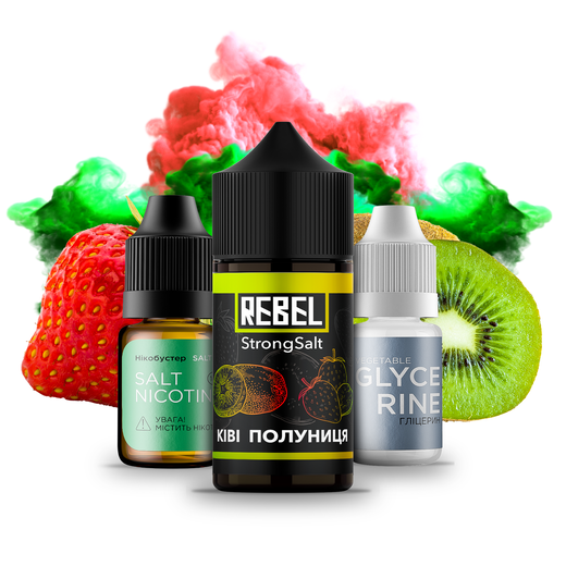 Набор Rebel StrongSalt Kiwi Strawberry (Киви Клубника) 30 мл 40 мг