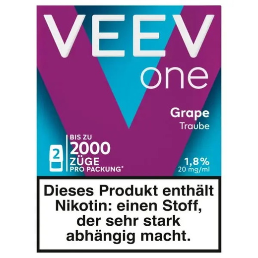 Картриджи VEEV one Grape (Виноград) 18 мг (1.8%)