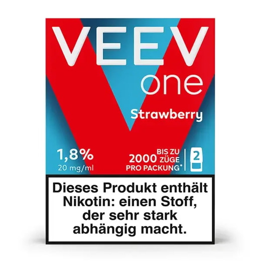 Картриджи VEEV one Strawberry (Клубника) 18 мг (1.8%)