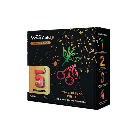 Набір WES Gold 5 Cherry Tea (Вишневий чай) 30 мл 50 мг