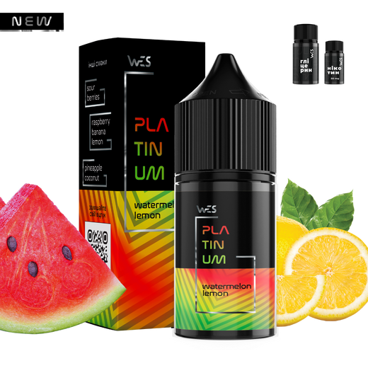 Набор солевой жидкости WES Platinum Watermelon Lemon (Арбуз Лимон) 30 мл 50 мг