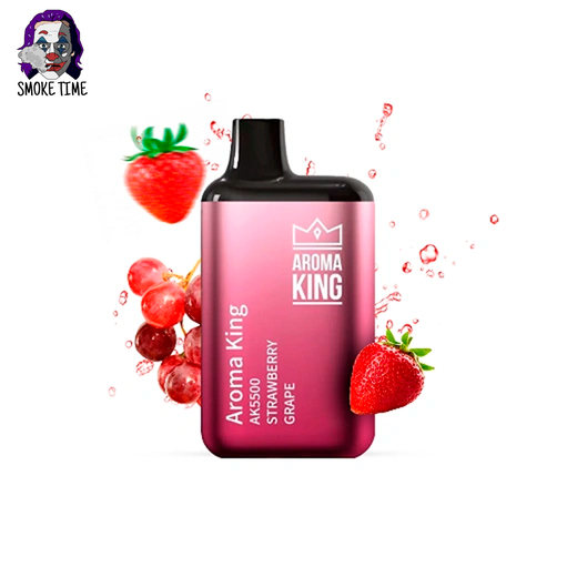 Одноразовий Pod Aroma King 5500 Strawberry Grape (Полуниця Виноград) 5%